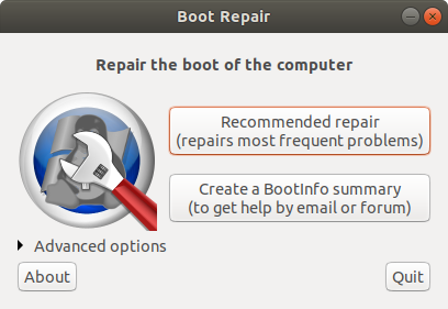 boot-repair界面